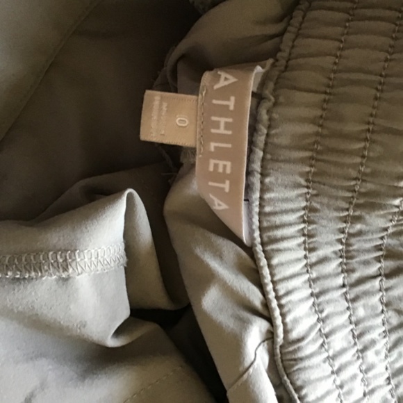 Athleta Chelsea  wide leg crème tan and black size 0 - Picture 9 of 11